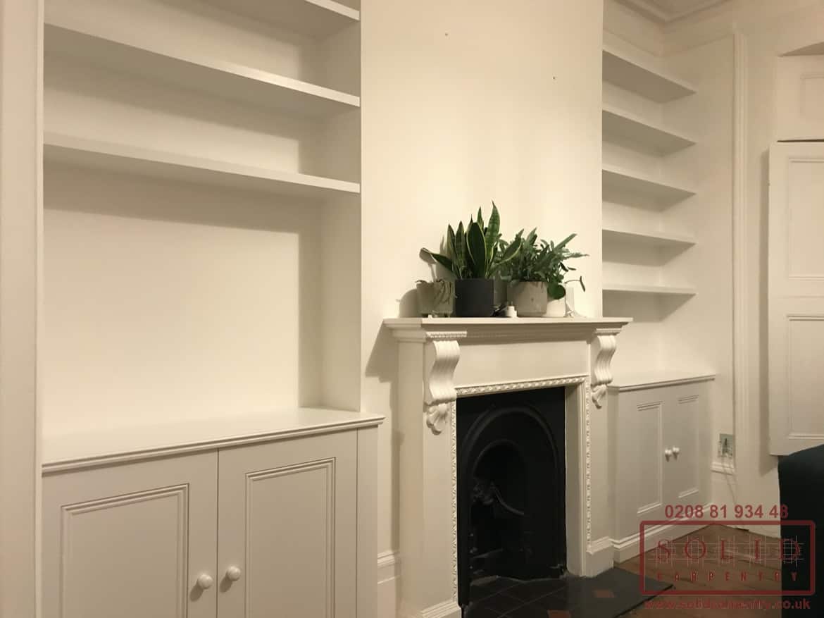traditional bespoke alcove cabinets