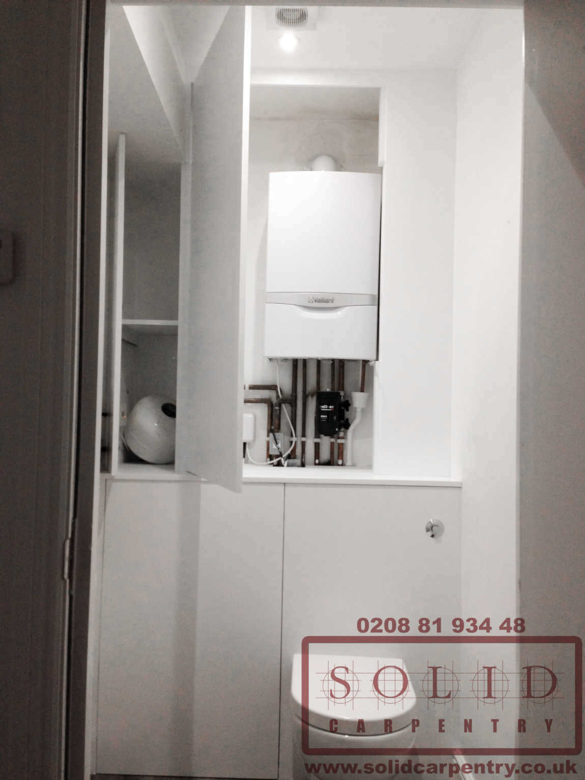 boiler cupboards installed