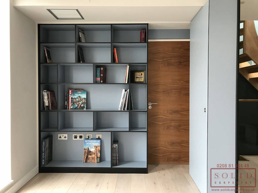 Openable secret door bookcases