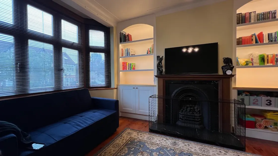 illuminated alcove bookcases
