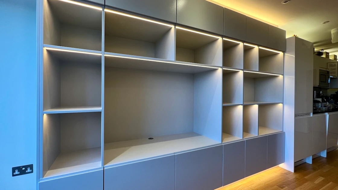 empty media wall