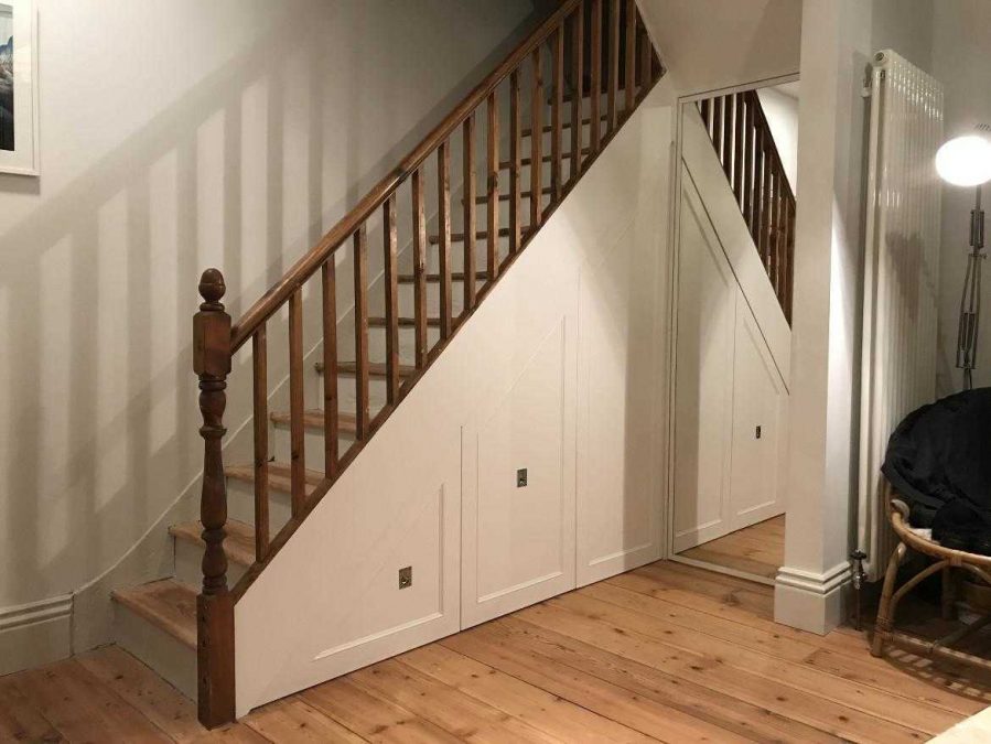 Custom made under the stairs storage unit