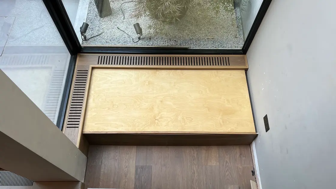 plywood window seat