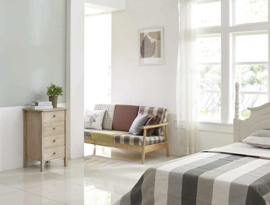 wooden bedroom windows