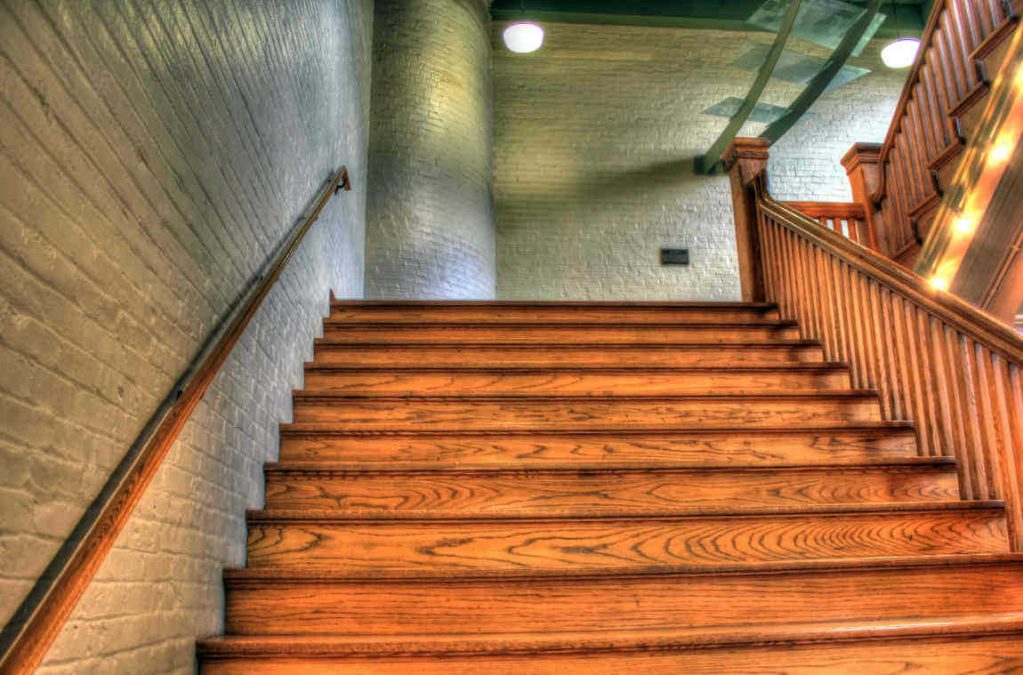 wooden stairs