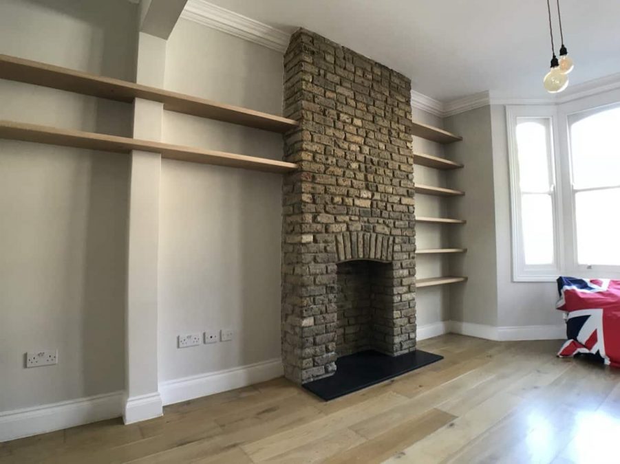 real oak floating shelves_0