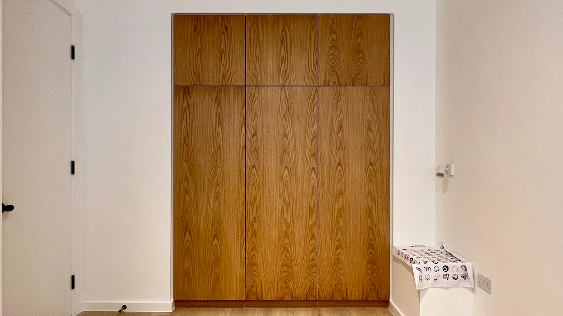 real veneer doors wardrobe