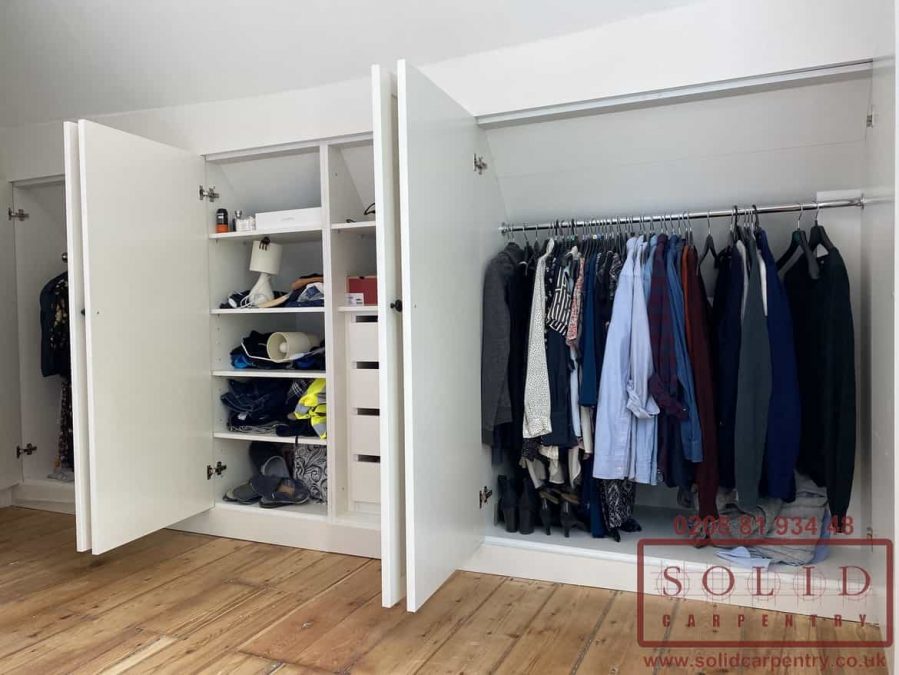 Practical loft eaves storage Solid Carpentry