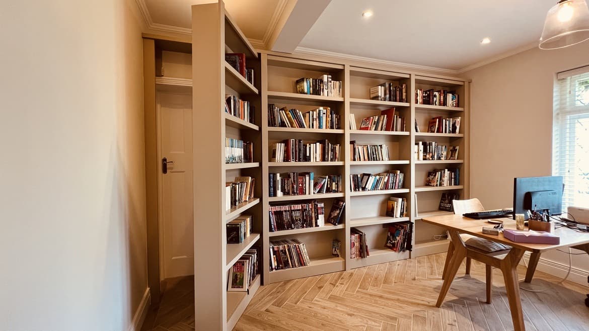 bespoke hidden bookcase door library