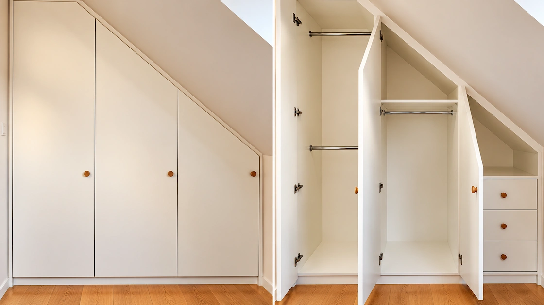 under-eaves storage cupboard