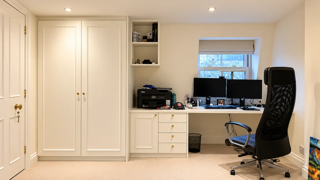loft under eaves storage home office